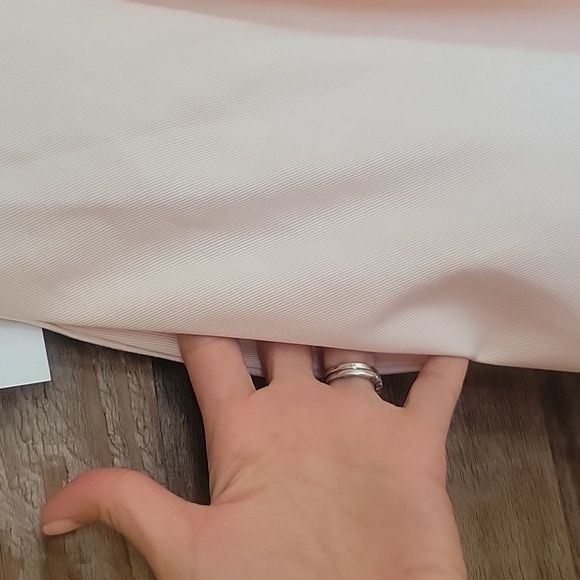 Weddington Way Size 2 One Shoulder Scalloped Champagne Dress Sample NWT - Picture 5 of 12